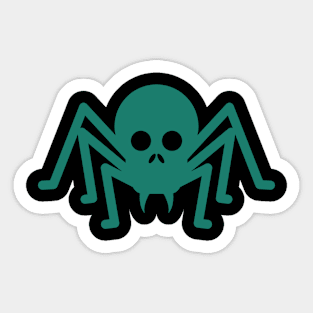 Spider Skull Sticker